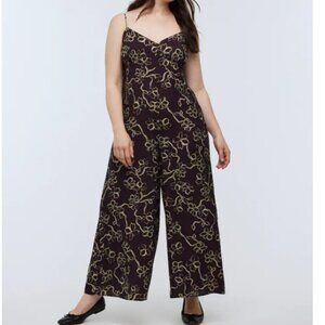 NWT Madewell Wide-Leg Jumpsuit in Floral Size 14